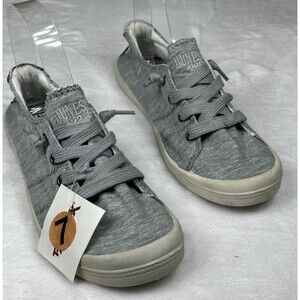 Dunes Sport Reesa Women's Slip On Sneaker Canvas Gray Size 7 NEW (no box)
